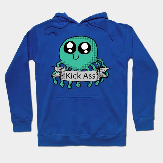 Kick Ass Octopus Hoodie by Eric03091978